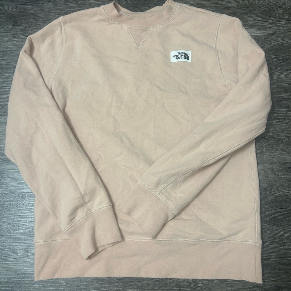north face women’s pink crew neck WORN ONLY ONCE